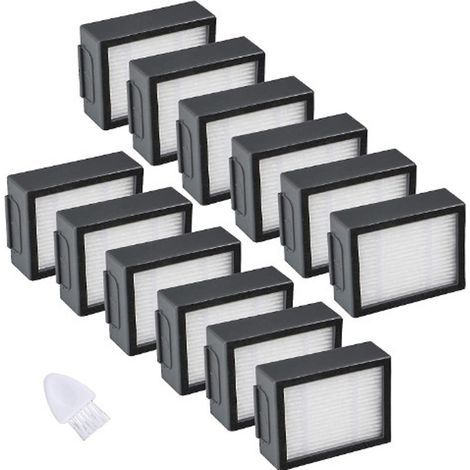 12er Pack Ersatzfilterteile kompatibel mit iRobot Roomba E-, I-, J-Serie i1 i1+ i3 i3+ i4 i5 i5+i6 i6+ i7 i7+ i8 i8+ E5 E6 E7 J7 Staubsaugerroboter Zubehör 12 Filter (1/5)