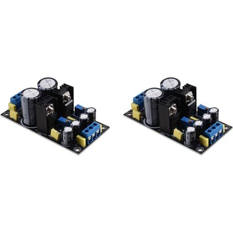 2 régulateurs AC vers DC LM317 et LM337, filtres d'alimentation positifs/négatifs réglables 5V, 12V, 15V, 18V, 24V.