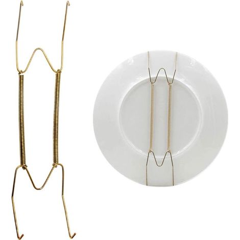 Lot de 1 Crochet Acier Inoxydable Support Assiette Décorative Murale Intérieur (1/5)