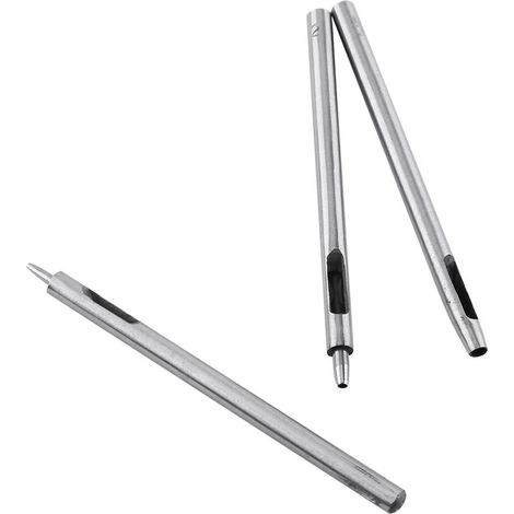 Kit de 10 emporte-pièces en métal pour cuir, poinçons de 0.5 à 5mm, outil de marquage pour maroquinerie et sellerie (1/5)