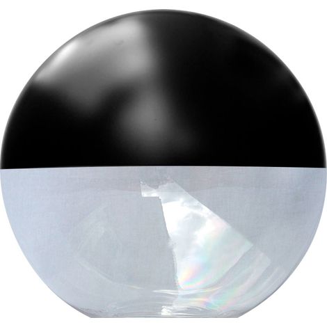 Difusor esférico policarbonato incoloro pintado negro  Ø500  Ø500 (1/2)