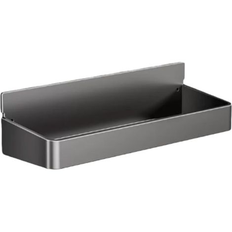 Magnetisches Aufbewahrungsregal, wandmontiertes Kühlschranktür-Aufbewahrungsregal ohne Löcher, Haushaltswaren, unverzichtbar für jeden Haushalt, grau. (1/4)