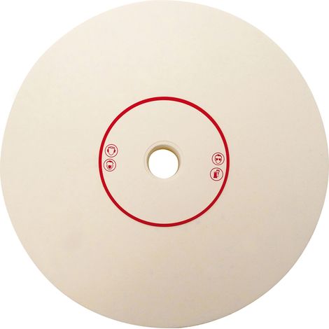 Peugeot – Meule à touret corindon blanc 200 mm – Grain 180 – Alésage 20 mm – Épaisseur 40 mm – Pour affûtage acier inoxydable