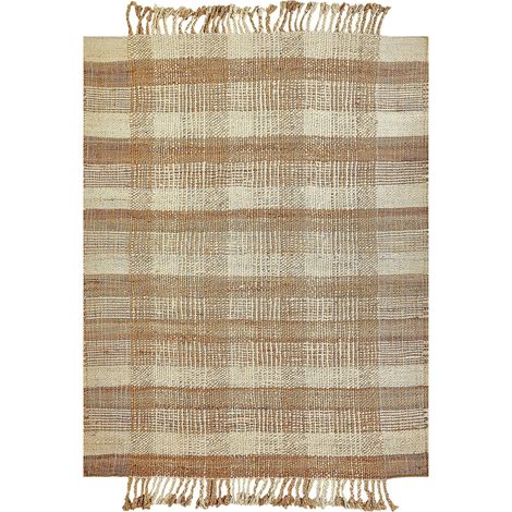 Teppich BERISSA Beige 140 x 200 cm Jute