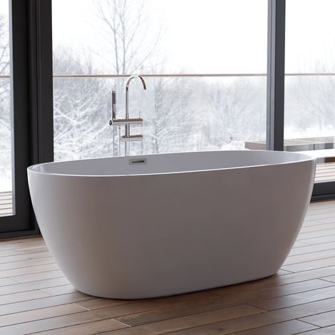 Vasca freestanding - Samba 160 blanche -  Bianco - 160 x79 x58 cm, by SPALINA