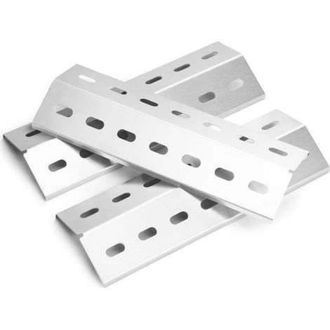 Lot de 3 cache-brûleurs universels en acier inoxydable pour Enders San Diego 3 - 33,5 x 12 cm - Pour Enders San Diego Evo