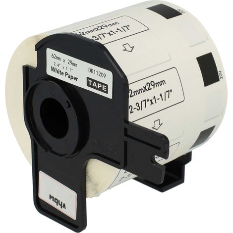 vhbw Label Roll with Holder 62mm x 29mm (800 Label) compatible with Brother PT QL720NW Label Maker (1/4)