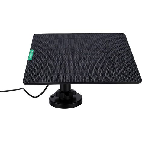 Solar Battery Charger, Type U Monocrystalline 5.3W (BLACK) (1/5)