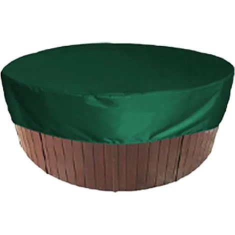 Couverture ronde pour piscine et spa, bâche de protection imperméable et résistante aux UV, grise 190 x 90 cm (1/3)