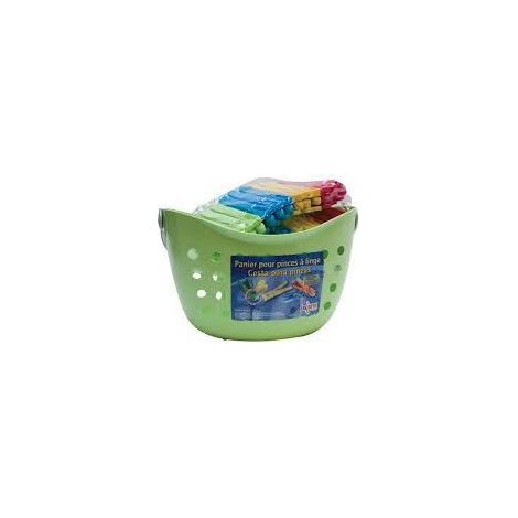 PANIER POUR PINCES A LINGE + 24 PINCES