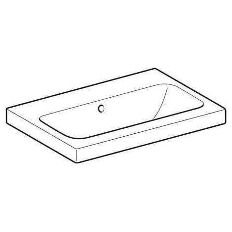 Geberit iCon Light Waschtisch, 60 cm x 42 cm, ohne Hahnloch, mit (1/5)