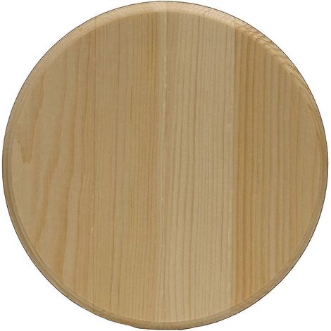 Plaque ronde en pin, 20,3 x 20,3 x 1,6 cm (1/3)
