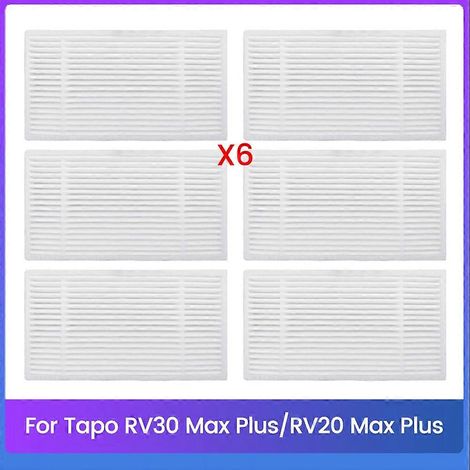 Filtre de RV30 Max /RV30 /RV20 Max Robot Aspirateur pièce détachée Filtres 6PCS (1/5)