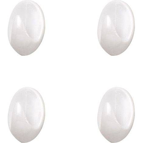 Appendiabiti Oryx bianco piccolo (Blister 4 unità) Adesivo
