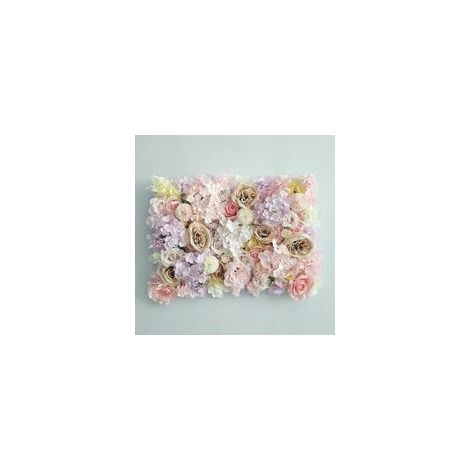 Mur de fleurs artificiel en soie pour mariage et décoration, arche fleurie, couleur café européen –