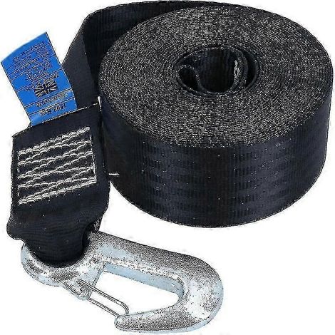 Sangle de treuil robuste de 8 m pour remorque de bateau, avec sangle renforcée pour remorques de jet-ski et de voiture (1/4)