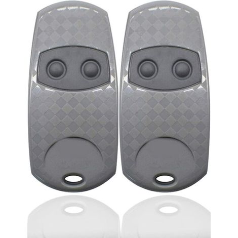 Mando a distancia universal para puertas – Paquete de 2 mandos a distancia de 433,92 MHz – 2 canales – Transmisor portátil con ojal – Compatible con CAME TOP432NA/432/432EV/432A/432M/432S – (1/5)