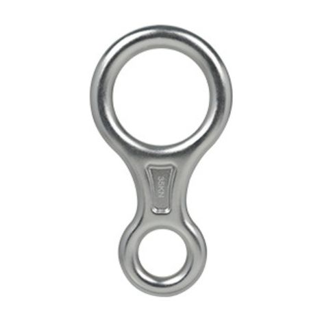 Silvery Figure Eight Abseilgerät, Kletterseil 8 Abseilgerät 35 kN Aluminium