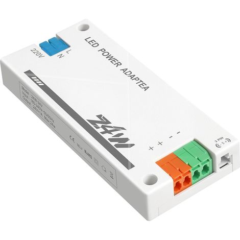 Transformateur 220V 24V LED 24W, alimentation 24w 1A, led driver 12v pour lampe à Led Strip, convertisseur 220v 24v pour G4, GU5.3, MR11, MR16, Transfo AC à DC, Non Dimmable (1/5)
