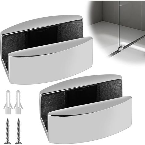 Guide de sol en acier inoxydable Porte coulissante en verre Guide au sol Porte coulissante : 2 pièces Sol Galet de guidage Système de porte coulissante Accessoires Rail de guidage pour portes en verre (1/5)