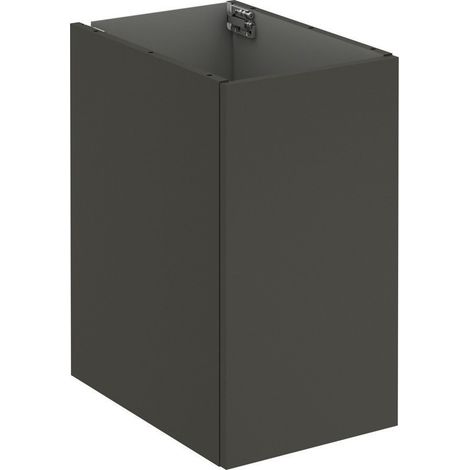 Meuble Bas New Anco 1 Porte Réversible pour Plan Excentré 90cm L30XH56,5 P45cm Anthracite - Anconetti