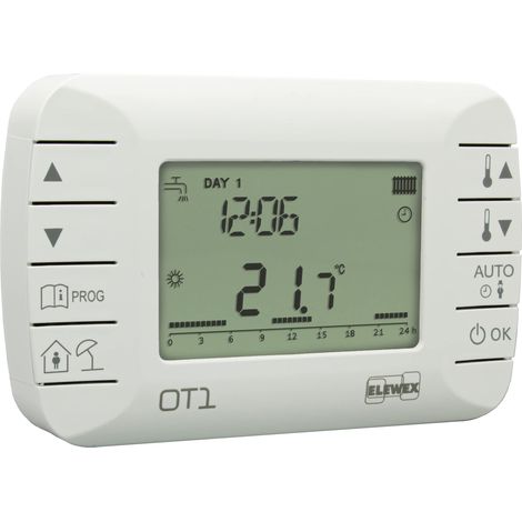 VEMER VE794100 OT1 - Cronotermostato Ambiente Settimanale Modulante per Caldaia con Protocollo OpenTherm Classe V, Bianco (1/5)