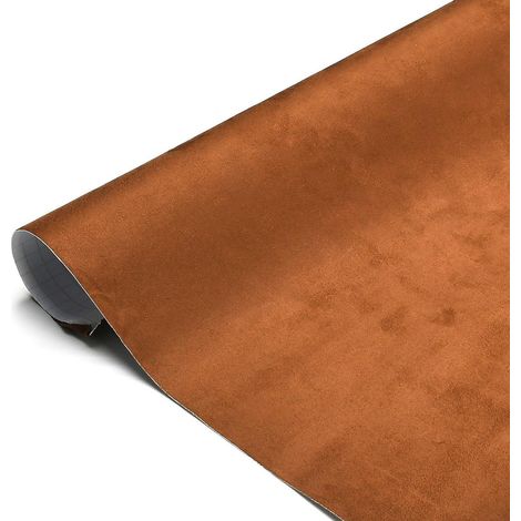 Autofolie Wildlederoptik selbstklebend mit Luftkanälen, Braun 50x152cm (1/5)