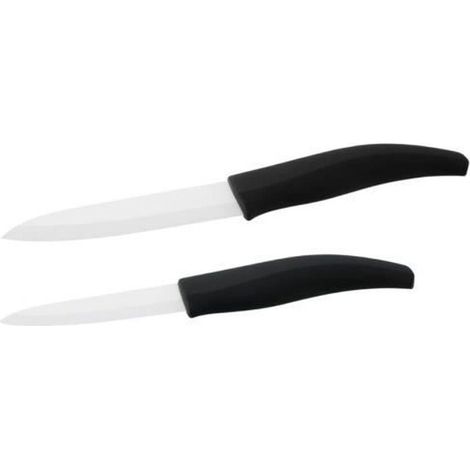Lot de 2 couteaux - NIROSTA - Lames en céramique de 12,5 et 18 cm de long (1/4)