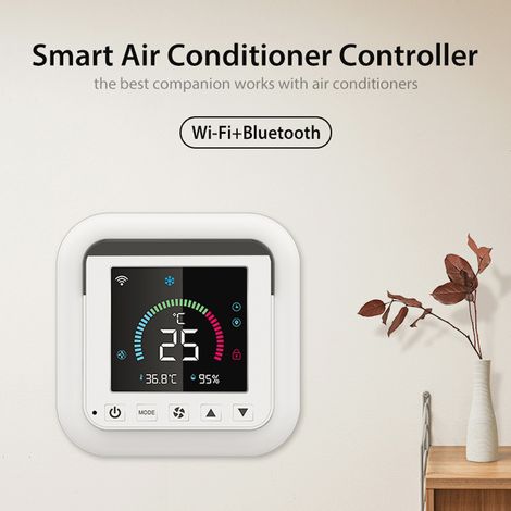 Eosnow Tuya WiFi Intelligenter Temperatur-Feuchtigkeits-Infrarot-Controller USB-Netzteile Zuhause Wohnzimmer Schlafzimmer Klimaanlage Thermostat LCD-Display mit Hintergrundbeleuchtung APP-Fernbedienun (1/5)