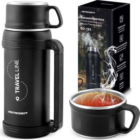 Vakuum-Thermoskanne 1500 ml BD-781 schwarz (1/5)