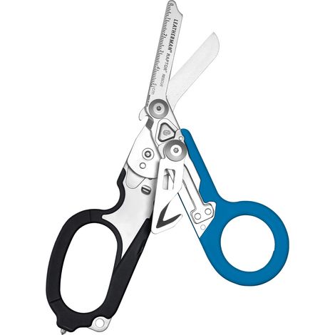 Leatherman LTM-833066 Raptor® Rescue. Tijera plegable de acero inoxidable 420HC, con varias funciones. Color Azul/Negro. PARA RESCATE Y SEGURIDAD / Funda utilitaria y garantía. (1/5)