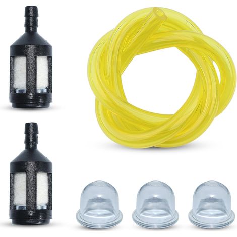 2 x Tuyaux d'huile 63 cm (2,5 x 5 mm), Pour Homelite BP250 HB18V GST GST18 GSTBC HBC18 HBC30 HBC30B HGT HLT15 HLT16 HLT17C HLT18 HLT28 HT17 HT19 HT19175G ST185 Taille-haie Ventilateur (1/4)