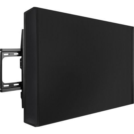 TV-Abdeckung Outdoor 50-52 Zoll, Wetterfest, Schwarz, 132x84x14 cm (1/5)
