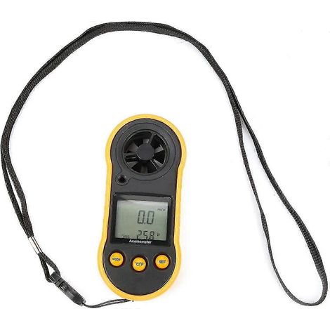 anémomètre numérique, anémomètre portable, thermomètre à vent, instrument de mesure de la force du vent (1/5)