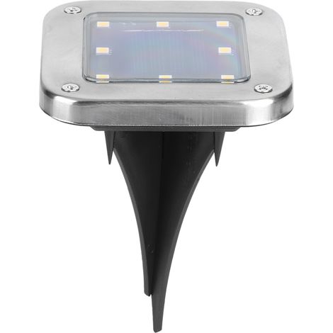 Lot de 4 lampes solaires carrées à LED à encastrer (1/5)