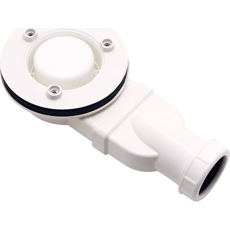 Flacher Duschablauf, ABS-Chrom-Duschwannensiphon, 90 mm, schmaler Ablauf, 32 l/min Wasserdurchfluss, flacher Seitenablauf