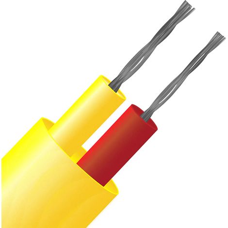 Câble pour thermocouple type K RS PRO, 25m, temp. max. +250°C, gaine PFA ( Prix pour 1 )