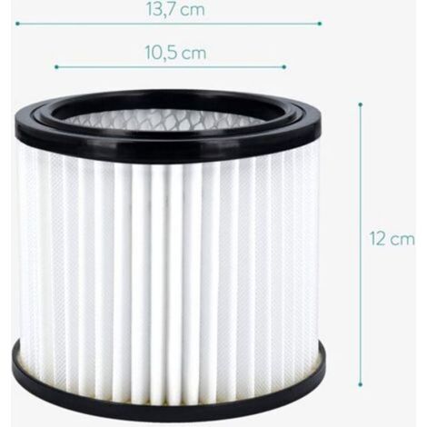 Filtre HEPA – 137 mm – Pour aspirateur cendres – Profondeur 120 mm (1/4)