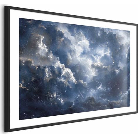 Poster – Astronomische Wunder: Wolken und Sterne in Harmonie (1/4)