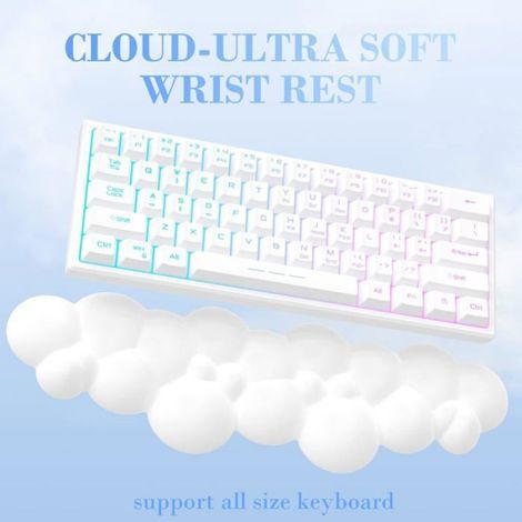 Weiße Handgelenkauflage für Tastatur (1/5)