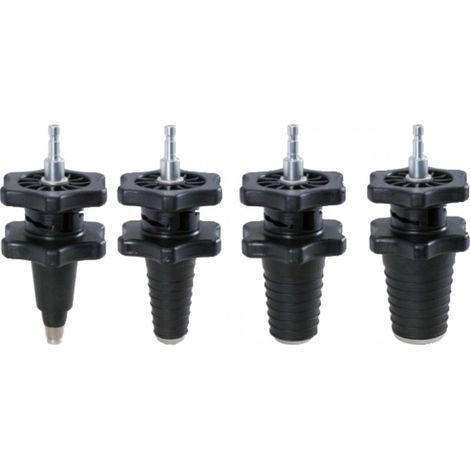Jeu d'adaptateurs coniques de test pour circuit de refroidissement, 4 pcs (1/2)