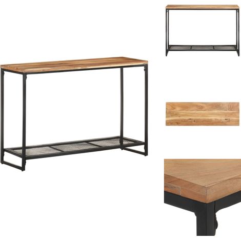 Table console 110x35x75 cm Bois d'acacia massif - Table Console - Tables Console - Table Console En Bois - Tables Console En Bois (1/5)