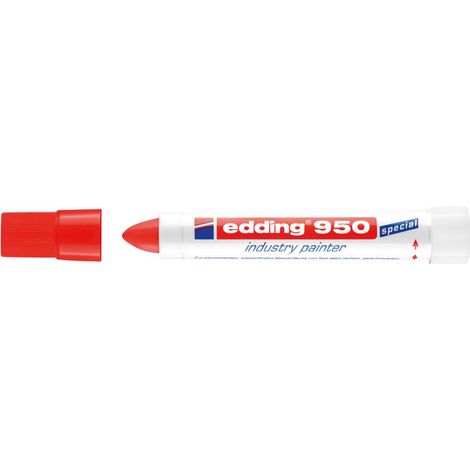 Edding Marcatore industriale 4-950002 Rosso resistente all'acqua: Sì (1/3)