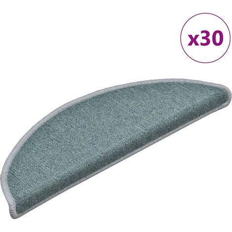 Stufenmatten 30 Stk. 56x17x3 cm Seeblau Halbrund