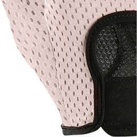 Atmungsaktive und rutschfeste Gewichtheberhandschuhe für Damen, leicht, mit Handflächenschutz, XG31 Pink Halbfitnesshandschuhe Größe S (1/5)