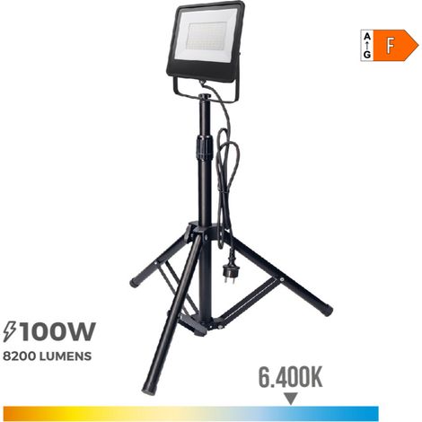 LED Strahler mit Stativ, 100W, 6400K EDM 70336