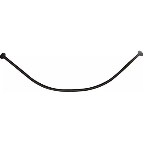 Trade Shop - Cortina De Ducha Rod Cosas Negras Curva Angular Bar 90x90cm Universal 87236 - (1/5)