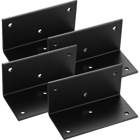 Equerre Metal, Équerre de Fixation en Métal, Support en L Angle Droit, Equerre d'assemblage 90 Degrés Renforcée, Équerre de Coin pour Réparation Connecteur de Meubles(50 x 50 x 100 mm) (1/5)