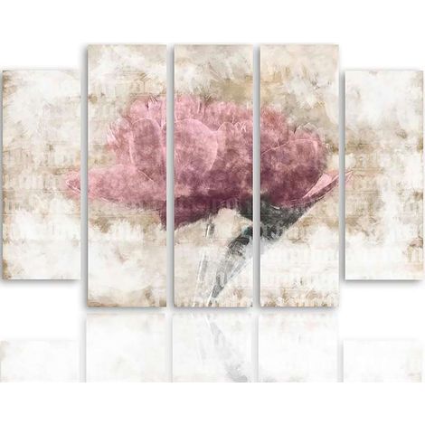 Tableau pastel fleuri - 150 x 100 cm (1/5)