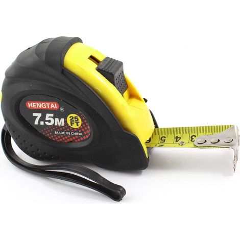 Schwarzer Verriegelungsknopf 7,5 Meter 25 - Fuß Handband Maßband mit Handgelenk (5ddc8907b3223dd2794